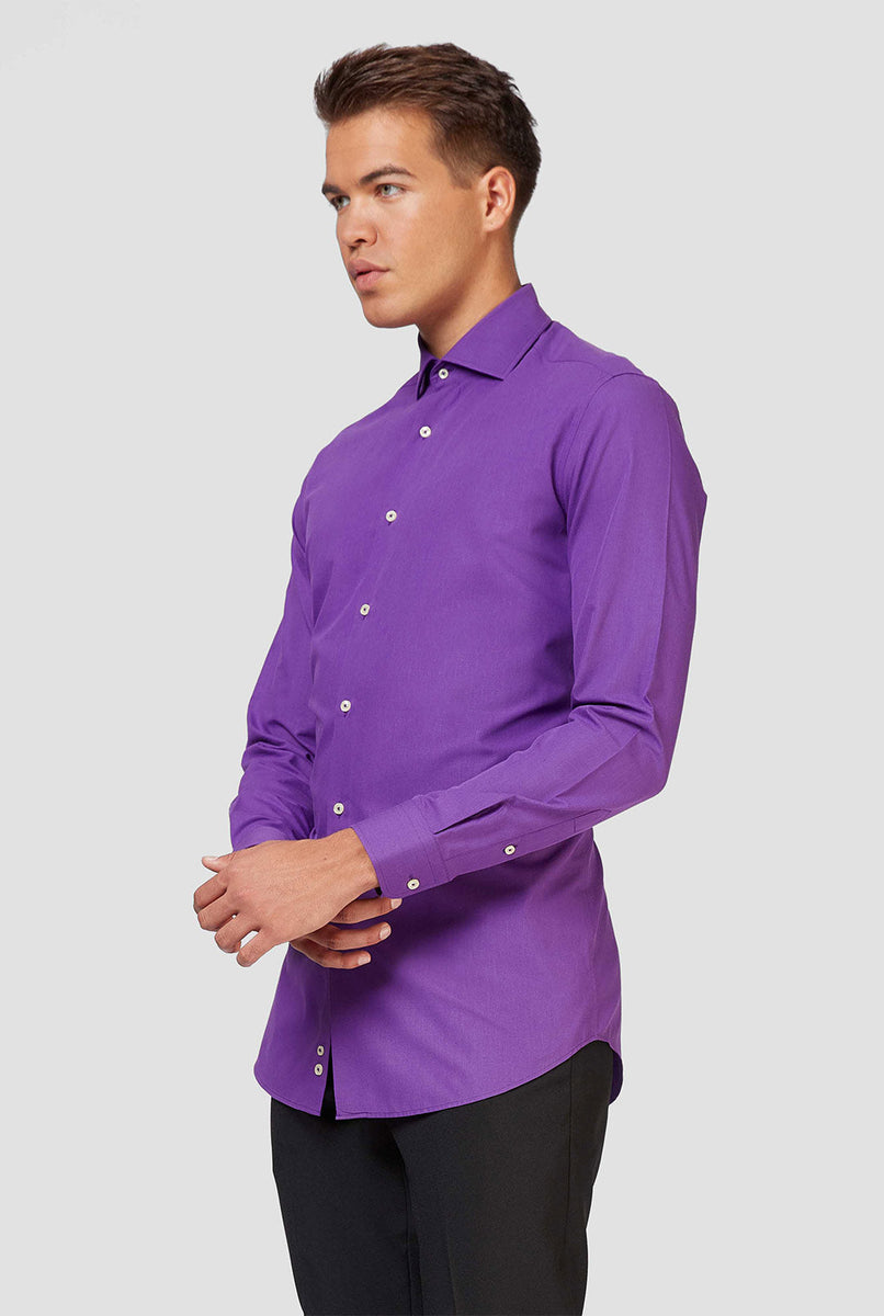 Purple Prince Shirt Long Sleeved Dress Shirt OppoSuits