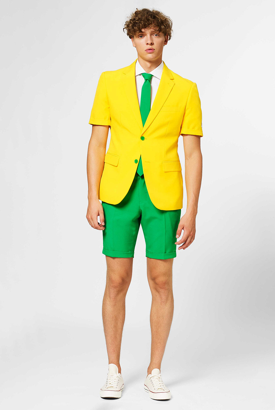 Green and Gold Men's Summer Suit - OppoSuits